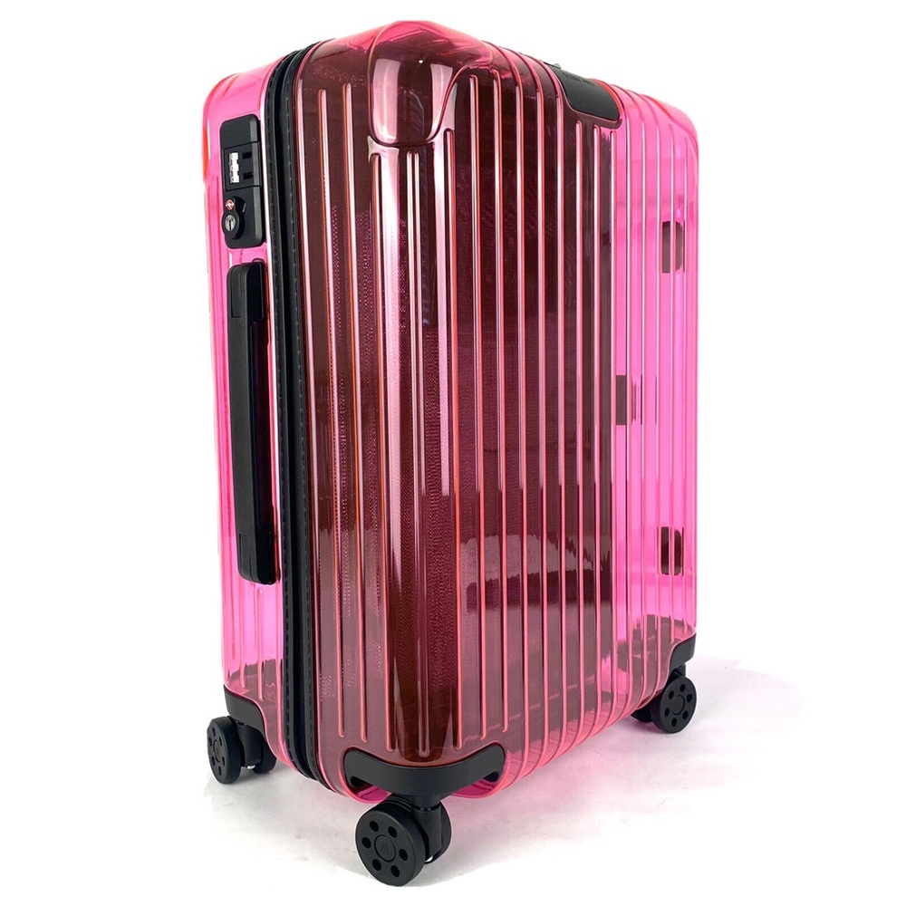 💕NWT RARE RIMOWA clear PINK carry on suitcase💕